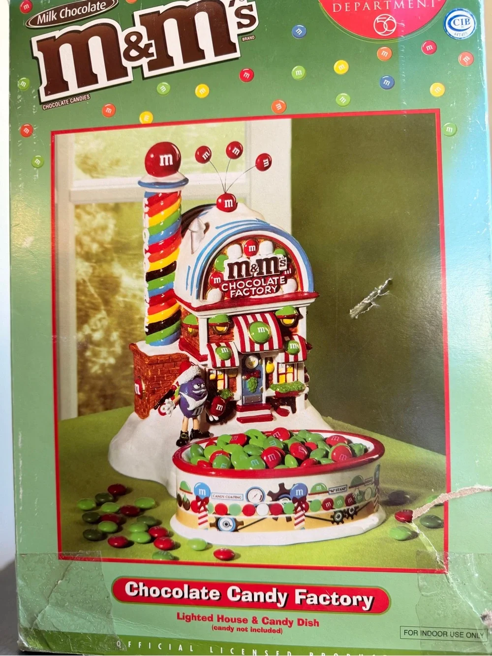 Department 56 M&M Lighted Christmas Candy Factory New with Box